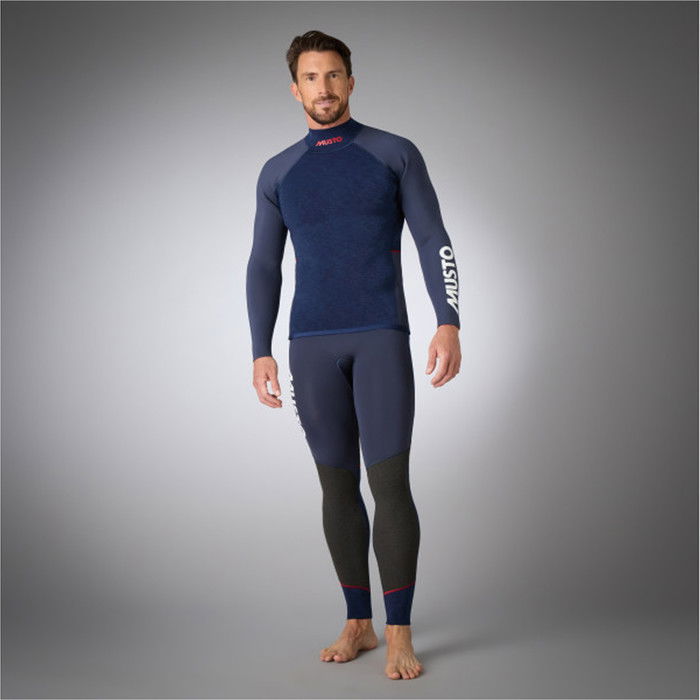 2024 Musto Hombres Flexlite Alumin 3.0 Manga Larga 3mm Neoprene Top 82073 - Midnight Marl